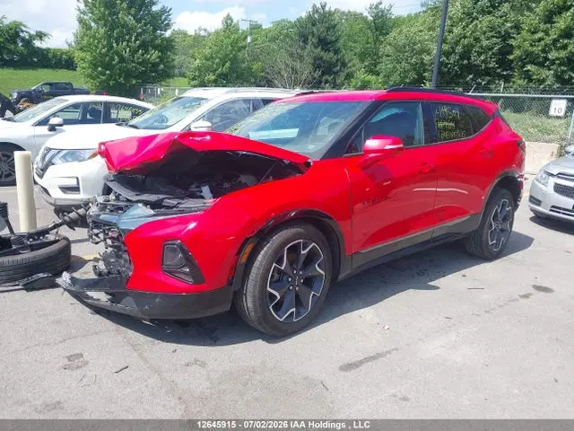 2022 Chevrolet BLAZER RS VIN 3GNKBKRS8NS199504 фото 2