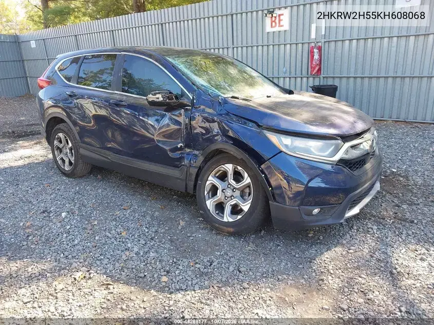 2HKRW2H55KH608068 — 2019 Honda CR-V, Правая сторона, фото до ремонта