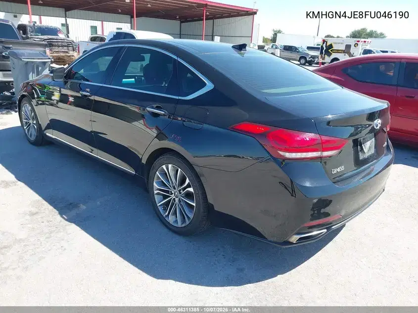 2015 Hyundai Genesis 3.8 VIN KMHGN4JE8FU046190 фото 4