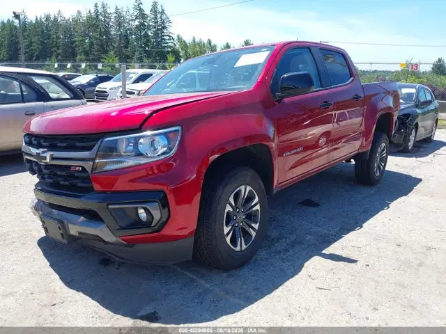 2021 Chevrolet Colorado 4wd Short Box Z71 VIN 1GCGTDEN1M1187220 фото 2