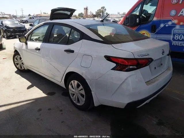 2022 Nissan Versa 1.6 S Xtronic Cvt VIN 3N1CN8DV4NL832473 фото 3