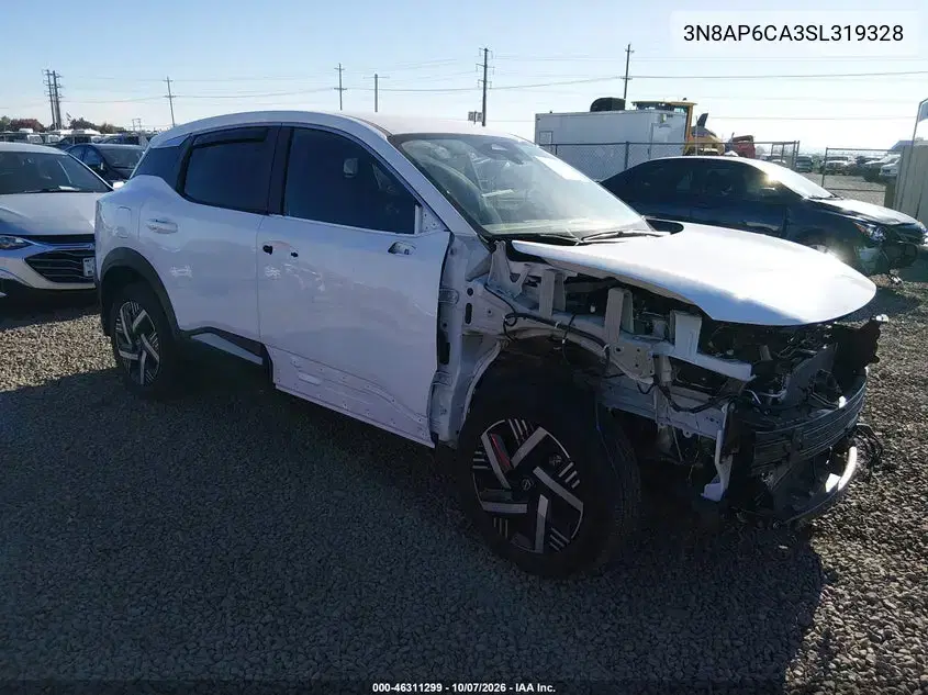 3N8AP6CA3SL319328 — 2025 Nissan Kicks, передняя часть, фото до ремонта