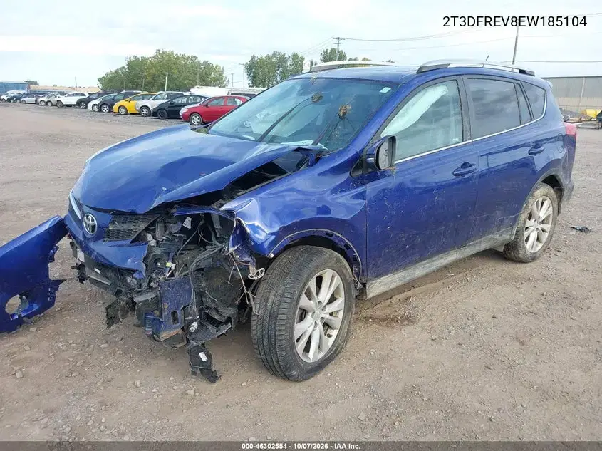 2014 Toyota Rav4 Limited VIN 2T3DFREV8EW185104 фото 3
