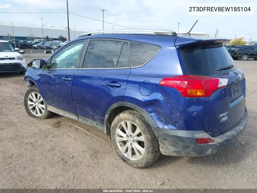 2014 Toyota Rav4 Limited VIN 2T3DFREV8EW185104 фото 4