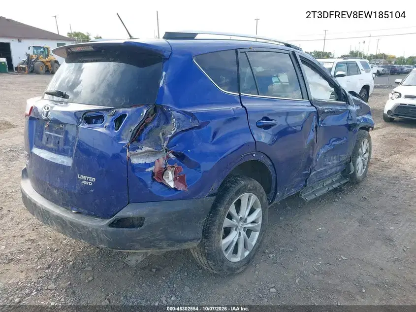 2014 Toyota Rav4 Limited VIN 2T3DFREV8EW185104 фото 5