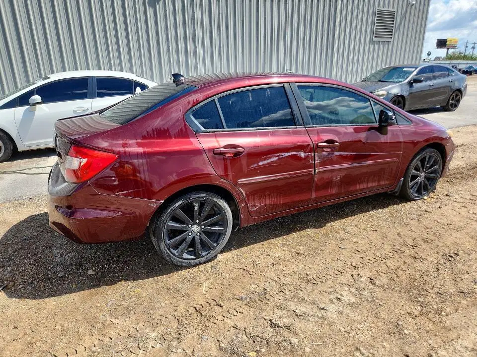2012 HONDA CIVIC VIN 2HGFB2F58CH541110 фото 3