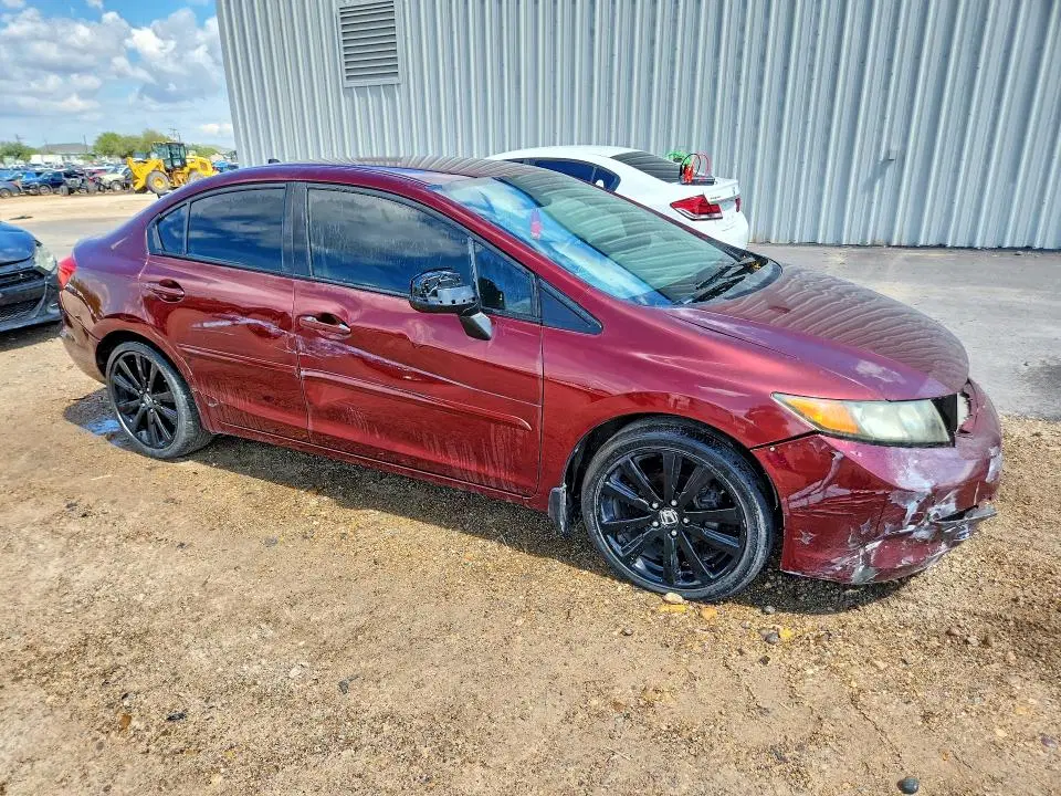 2012 HONDA CIVIC VIN 2HGFB2F58CH541110 фото 4