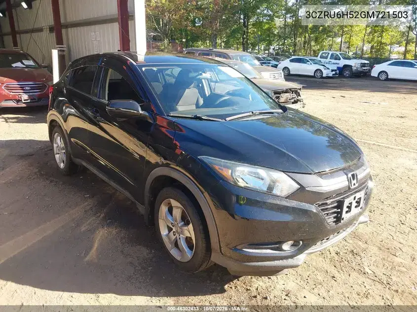 3CZRU6H52GM721503 — 2016 Honda HR-V, Пожар - двигатель, фото до ремонта
