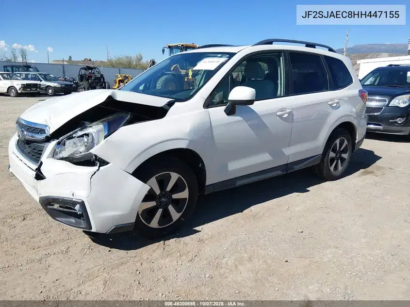 2017 Subaru Forester 2.5I Premium VIN JF2SJAEC8HH447155 фото 3