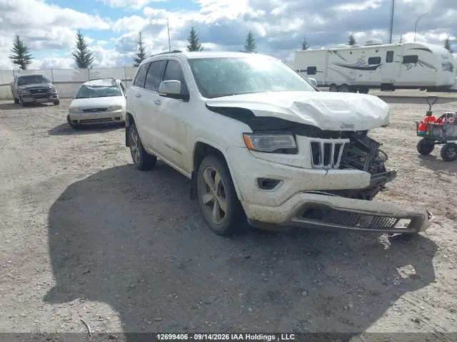 1C4RJFCG4EC255126 — 2014 Jeep Grand Cherokee Overland, Передняя часть (Front), фото до ремонта