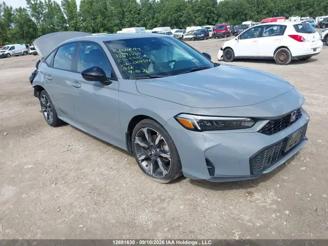 2HGFE4F8XSH004542 — 2025 Honda Civic Sport Hybrid/Sport Touring Hybrid, Задняя часть (Rear), фото до ремонта