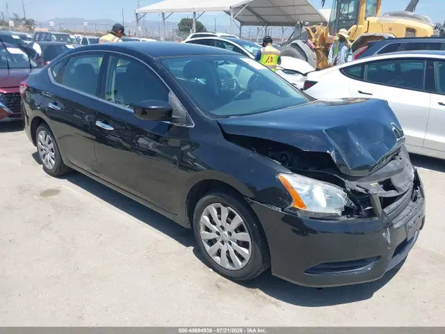 3N1AB7AP2EL690687 — 2014 Nissan Sentra S, Передняя часть, фото до ремонта