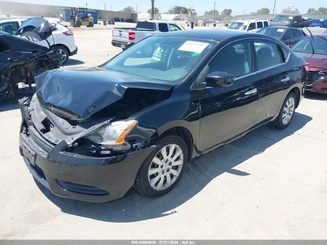 2014 Nissan SENTRA S VIN 3N1AB7AP2EL690687 фото 2
