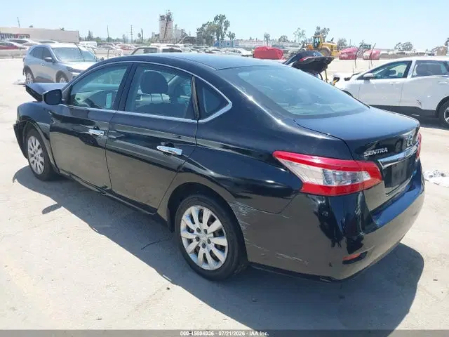 2014 Nissan SENTRA S VIN 3N1AB7AP2EL690687 фото 3