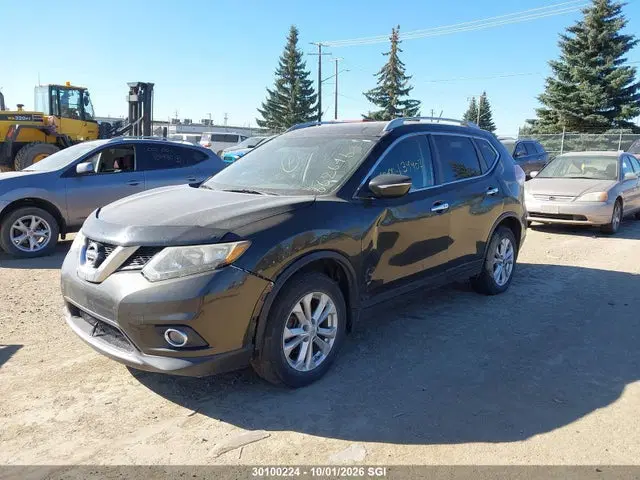 2014 Nissan Rogue S/sl/sv VIN 5N1AT2MV7EC862646 фото 2