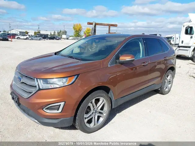 2017 Ford Edge Titanium VIN 2FMPK4K94HBB85056 фото 2