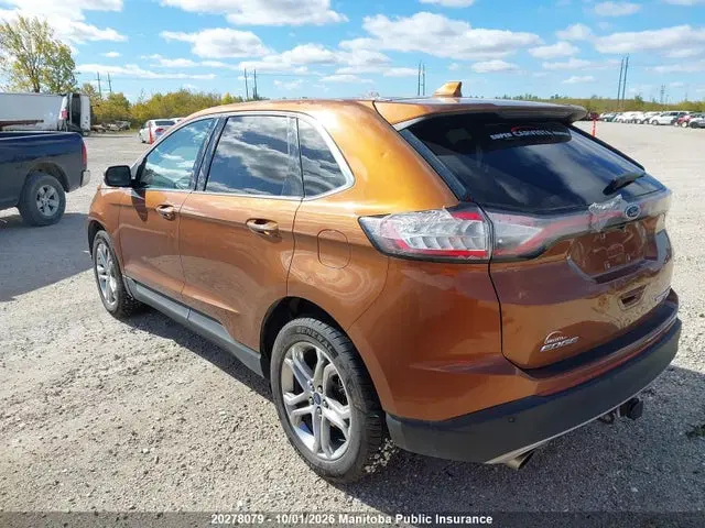 2017 Ford Edge Titanium VIN 2FMPK4K94HBB85056 фото 3