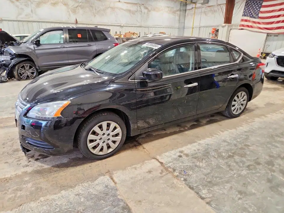 3N1AB7AP6EY210041 — 2014 Nissan Sentra, Передняя часть (Front End), фото до ремонта
