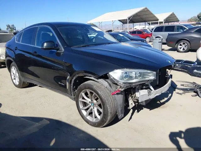 5UXKU2C54F0N77332 — 2015 BMW X6 XDRIVE35I, Передняя часть (Front End), фото до ремонта