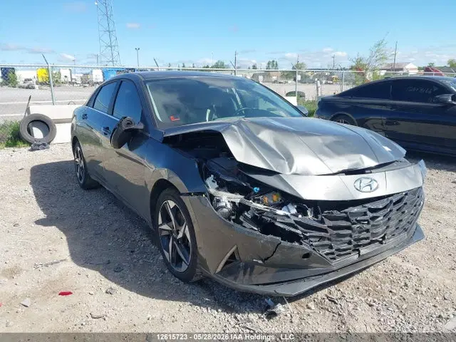 KMHLN4AJ6PU092503 — 2023 Hyundai Elantra Limited, Передняя часть, фото до ремонта