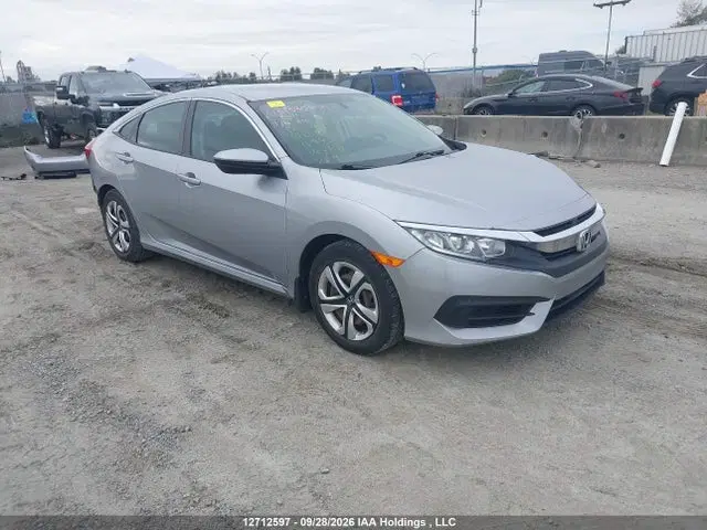 2HGFC2F5XJH019279 — 2018 Honda Civic LX, Left Side, фото до ремонта