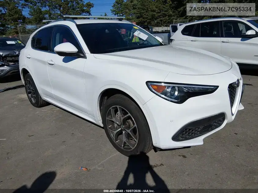 ZASPAKBN6L7C95334 — 2020 Alfa Romeo Stelvio, Левая сторона, фото до ремонта