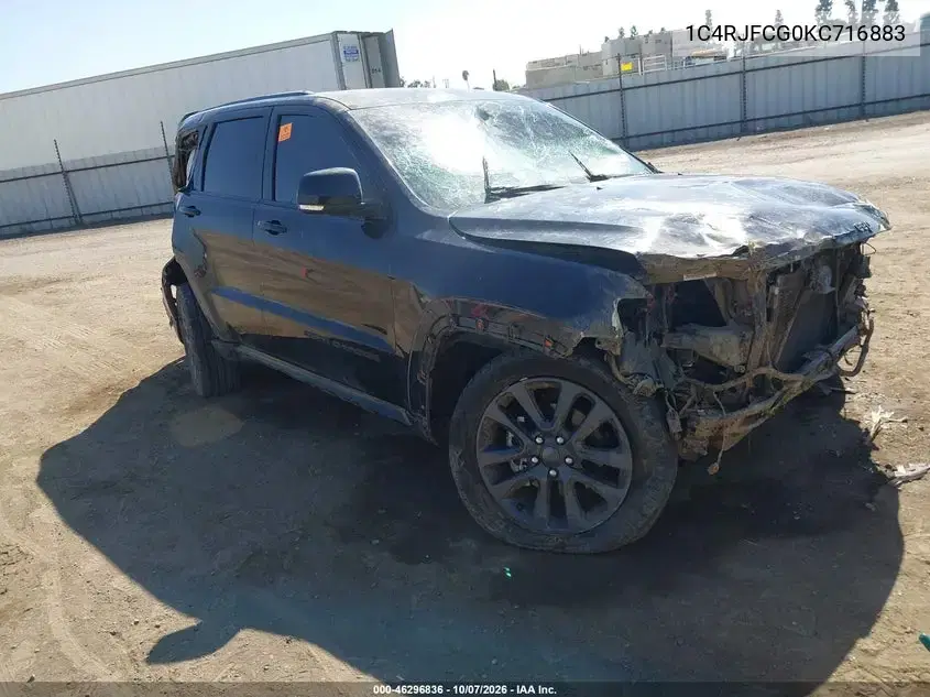 1C4RJFCG0KC716883 — 2019 Jeep Grand Cherokee, Биологическая опасность, фото до ремонта