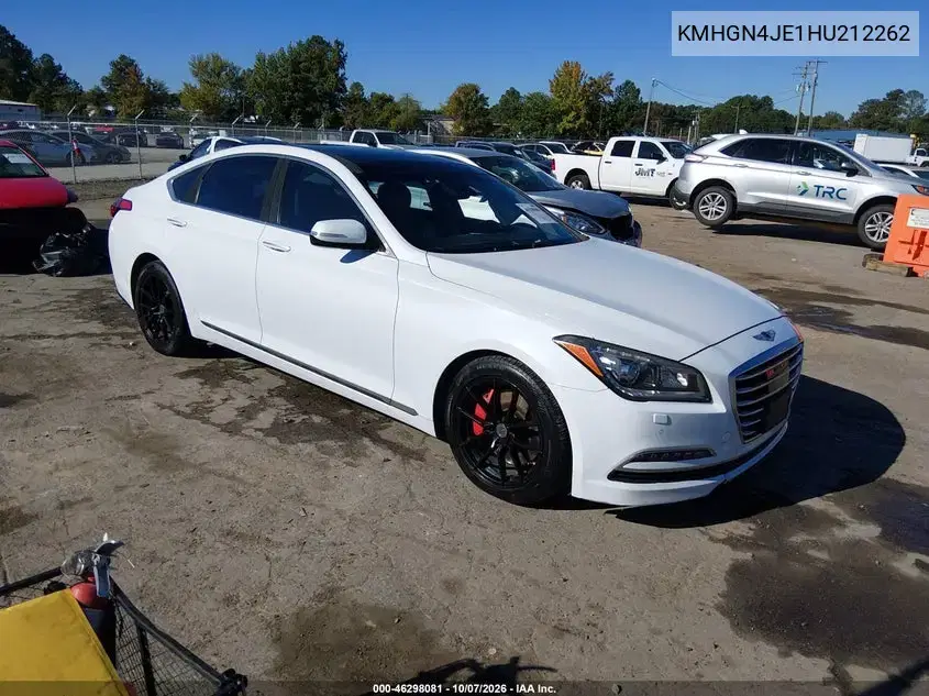 KMHGN4JE1HU212262 — 2017 Genesis G80, Левая сторона, фото до ремонта