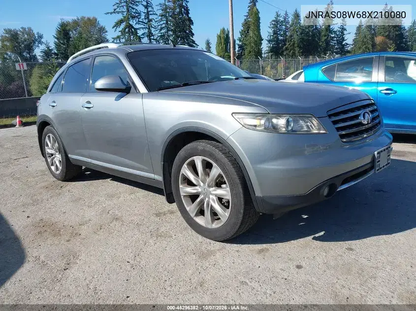 JNRAS08W68X210080 — 2008 Infiniti FX, Естественный износ, фото до ремонта