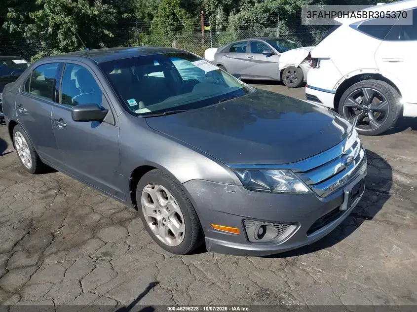 3FAHP0HA5BR305370 — 2011 Ford Fusion, Естественный износ, фото до ремонта