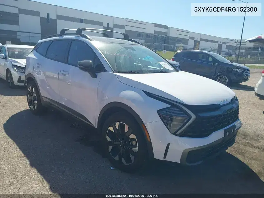 5XYK6CDF4RG152300 — 2024 Kia Sportage, задняя часть, фото до ремонта