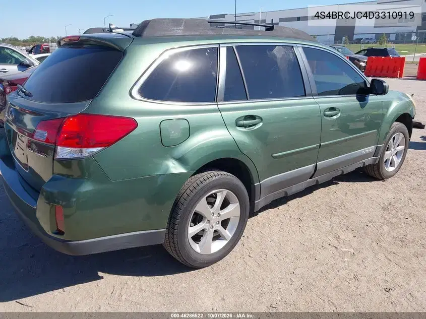2013 Subaru Outback 2.5I Limited VIN 4S4BRCJC4D3310919 фото 5