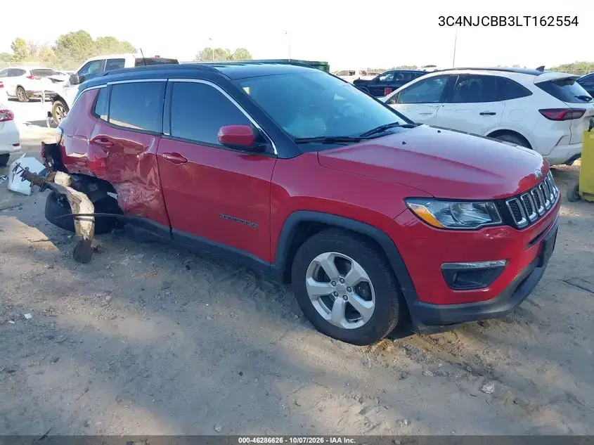3C4NJCBB3LT162554 — 2020 Jeep Compass, Правая сторона, фото до ремонта