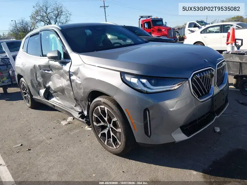 5UX53GP02T9535082 — 2026 BMW X3, Правая сторона, фото до ремонта