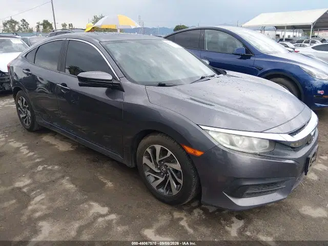 2HGFC2F70GH572307 — 2016 Honda Civic EX, Rear, фото до ремонта