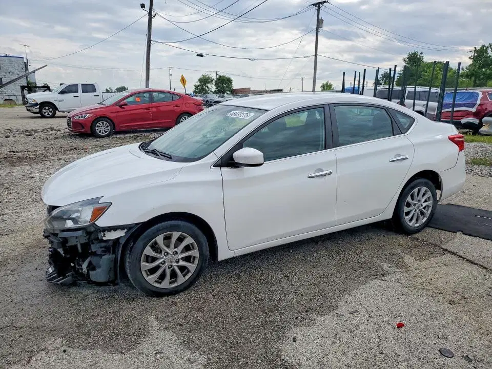 3N1AB7AP7KY341314 — 2019 Nissan Sentra, Передняя часть, фото до ремонта