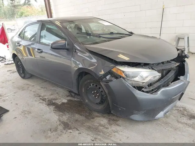 5YFBURHE3GP396605 — 2016 Toyota Corolla LE, передняя часть, фото до ремонта