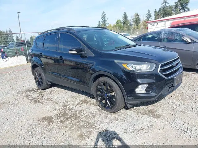 1FMCU9J91HUD43001 — 2017 Ford Escape Titanium, Задняя часть слева (Left Rear), фото до ремонта