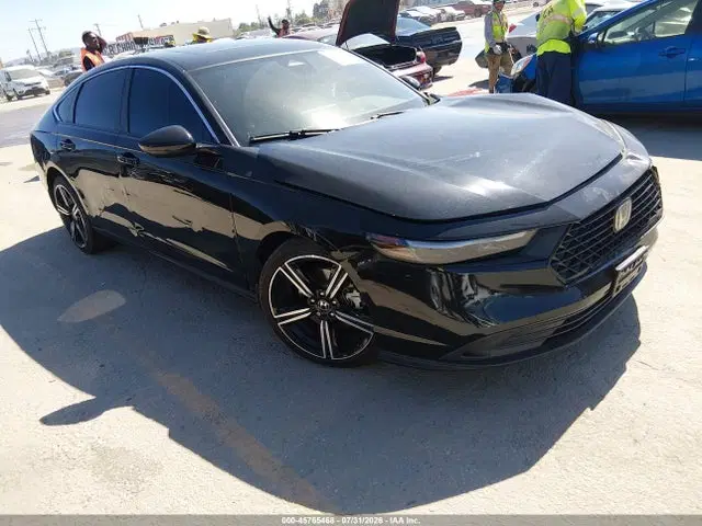 1HGCY2F55RA033315 — 2024 Honda Accord Hybrid Sport, Передняя часть слева (Left Front), фото до ремонта
