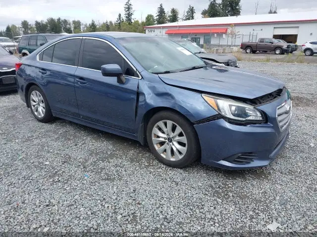 4S3BNAC63F3037275 — 2015 Subaru Legacy 2.5I Premium, Передняя часть (Front End), фото до ремонта