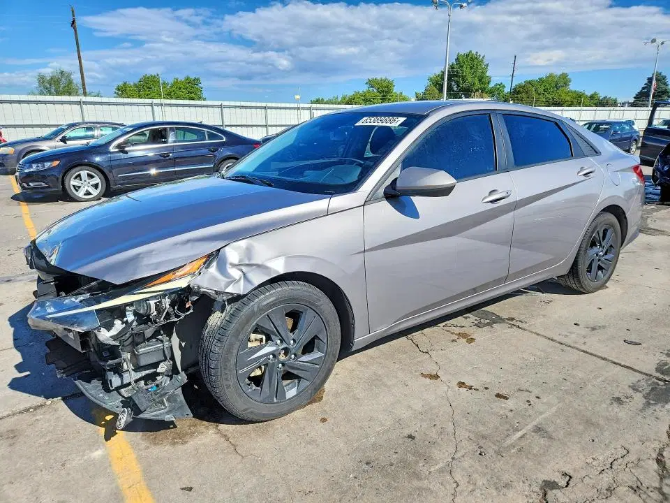 KMHLS4AG3MU190395 — 2021 Hyundai Elantra, Передняя часть, фото до ремонта