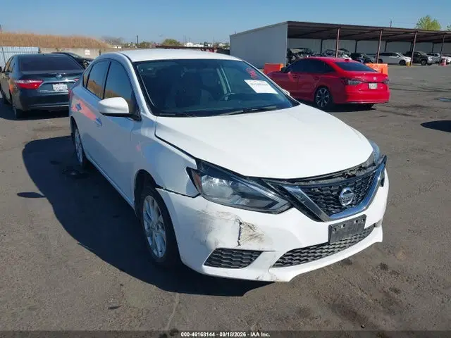 3N1AB7AP5HY224002 — 2017 Nissan Sentra S, Передняя часть (Front End), фото до ремонта