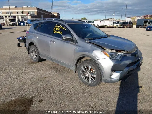 JTMRJREV5JD243388 — 2018 Toyota RAV4 LE Hybrid, Передняя часть (Front), фото до ремонта