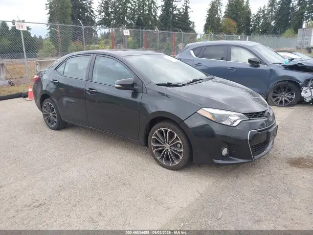 2T1BURHE1FC438364 — 2015 Toyota Corolla S Plus, Передняя часть (Front End), фото до ремонта