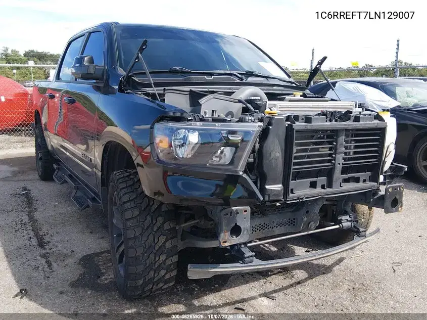 1C6RREFT7LN129007 — 2020 RAM 1500, передняя часть, фото до ремонта