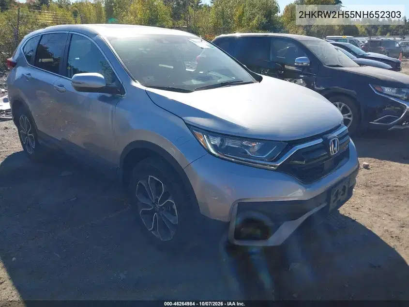 2HKRW2H55NH652303 — 2022 Honda CR-V, Неизвестные повреждения, фото до ремонта