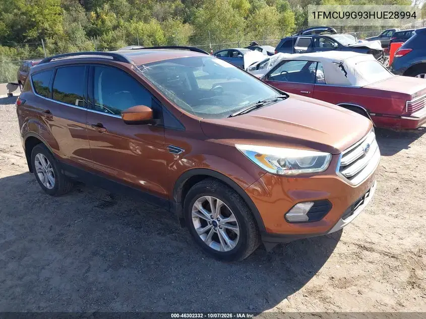 1FMCU9G93HUE28994 — 2017 Ford Escape, естественный износ, фото до ремонта