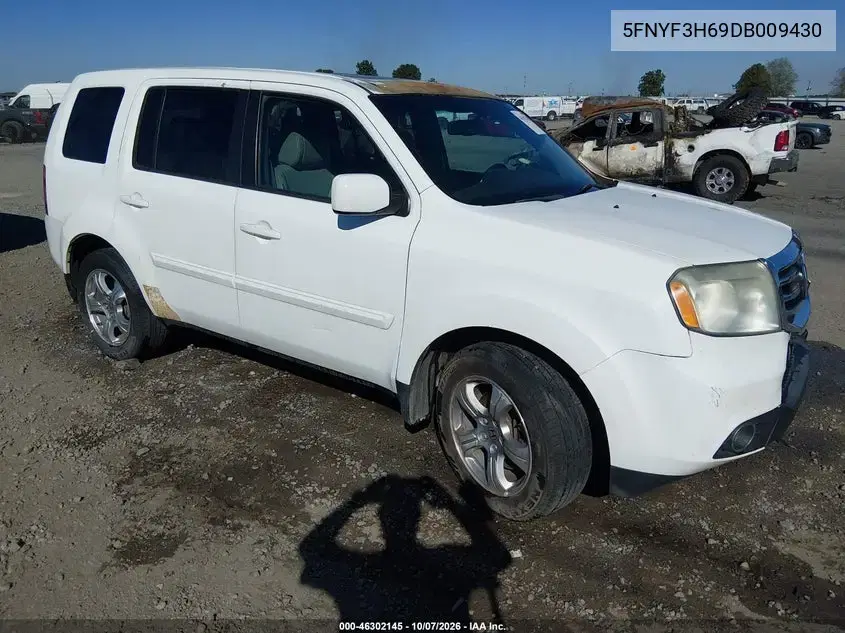 5FNYF3H69DB009430 — 2013 Honda Pilot, Передняя часть, фото до ремонта