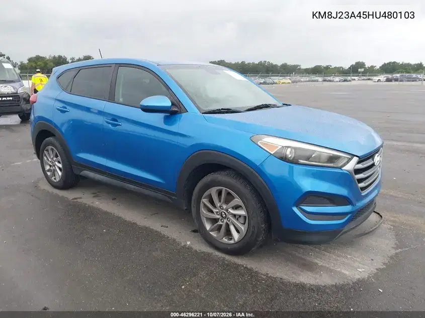 KM8J23A45HU480103 — 2017 Hyundai Tucson, передняя часть, фото до ремонта