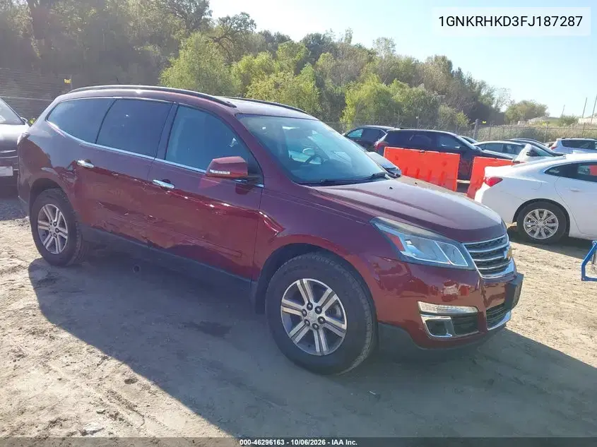 1GNKRHKD3FJ187287 — 2015 Chevrolet Traverse, Правая сторона, фото до ремонта